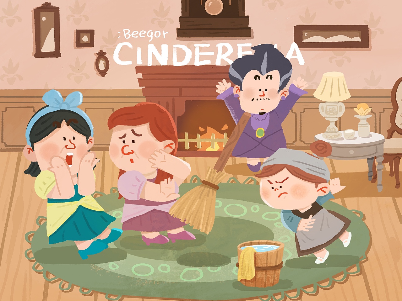 闺女版童话（图ZMzc2ODY1MTQw） - 儿童插画 - 站酷设计师bee_bee原创素材 - 站酷ZCOOL