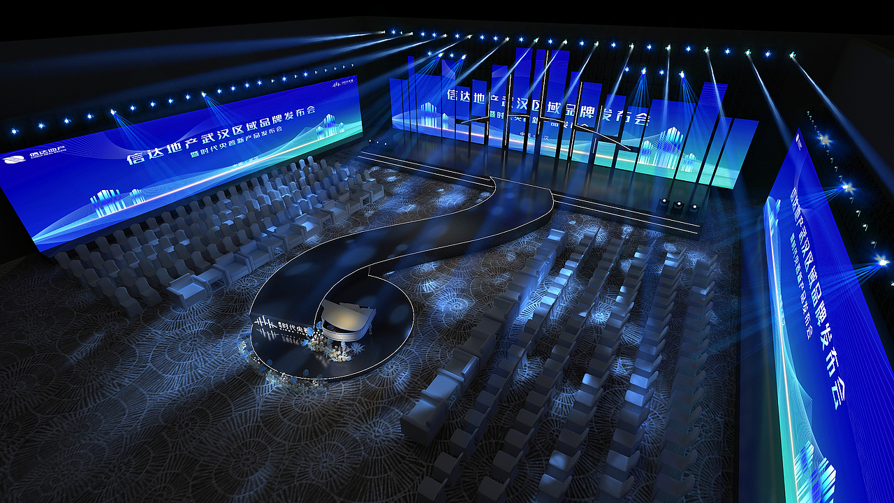 三维设计|黑金风格发布会、年会、周年盛典（图ZMzU3Nzg0NjMy） - 场景 - 站酷设计师蓝LANT原创素材 - 站酷ZCOOL