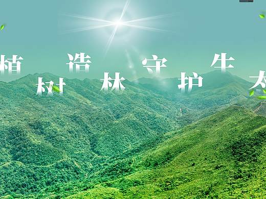 植树PPT模板