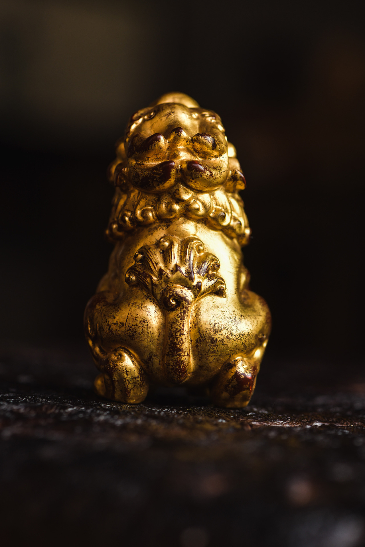 黄杨|髹金望天吼