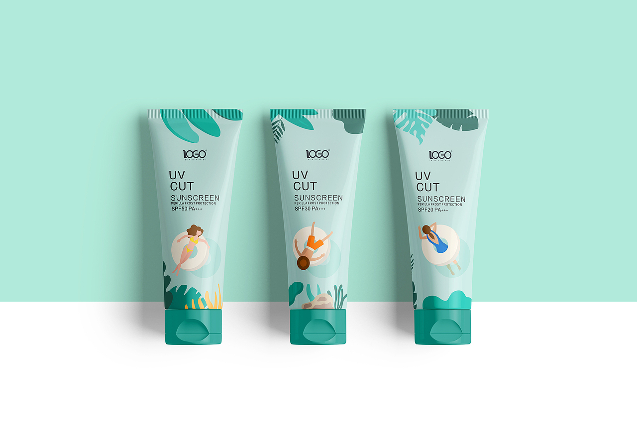 防晒霜包装