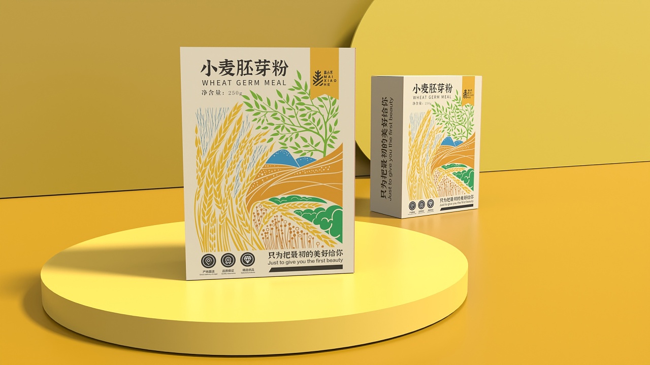 小麦胚芽包装|平面|包装|mare马儿 - 原创作品 - 站酷 (zcool)