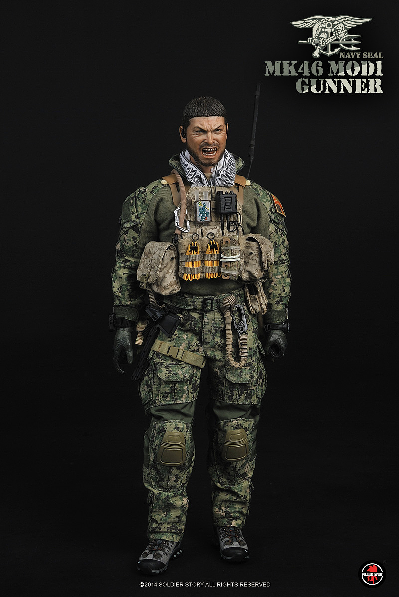 SoldierStory 美国海军海豹突击队 MK46 MOD1机鎗手（图ZMTExMDIwMTIw） - 手办/模玩 - 站酷设计师SoldierStory原创素材 - 站酷ZCOOL