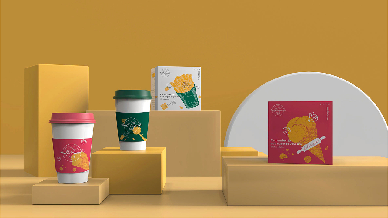 HALF SUGARLE×凌旬 | 半糖叻（图ZMjY1NDkzNDAw） - 品牌 - 站酷设计师凌旬原创素材 - 站酷ZCOOL
