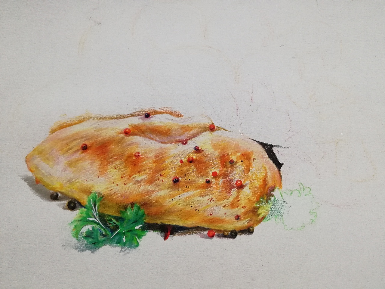 彩铅手绘食物练习（图ZMTc1MjUxNTU2） - 创作习作 - 站酷设计师鱼阿咦原创素材 - 站酷ZCOOL