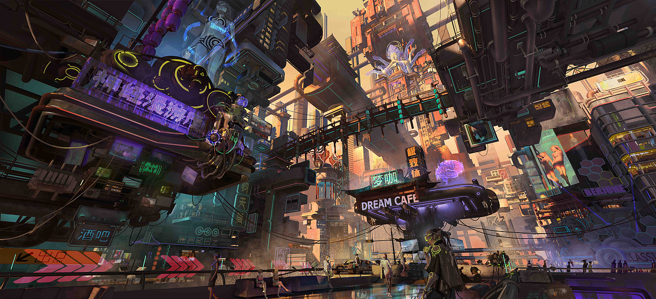 赛博朋克风城市jun27