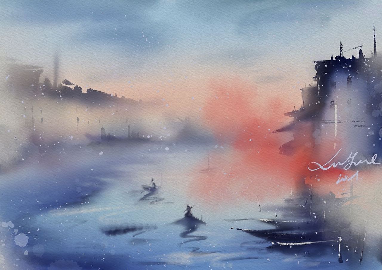 临摹叶宸宇老师的一些水彩画（图ZMjkzNjU5OTE2） - 绘画 - 站酷设计师Z76195136原创素材 - 站酷ZCOOL