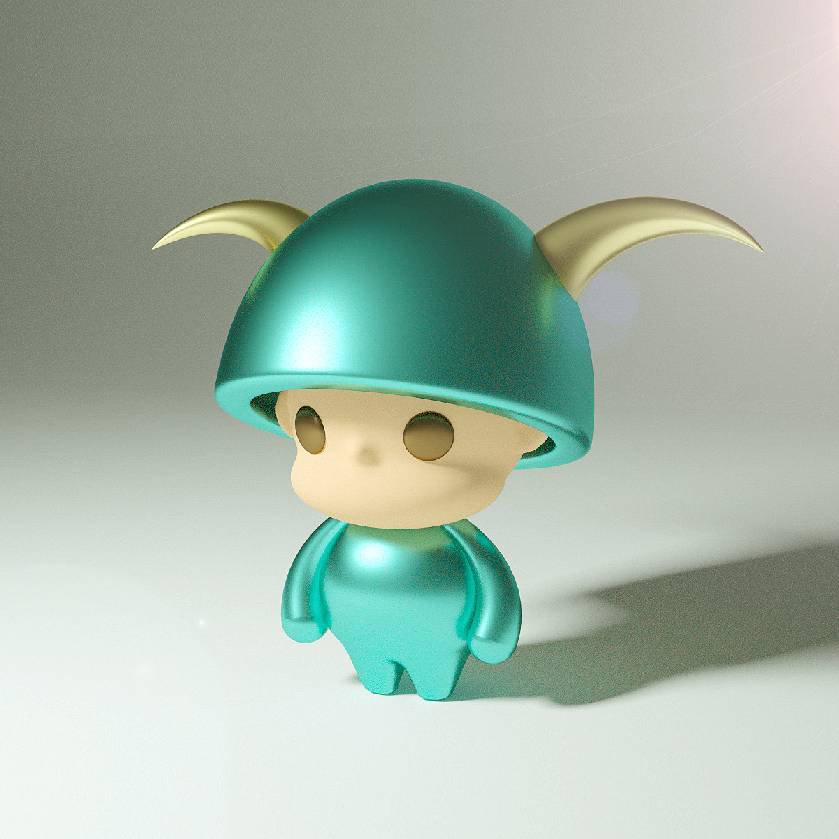 c4d卡能萌角色建模练习