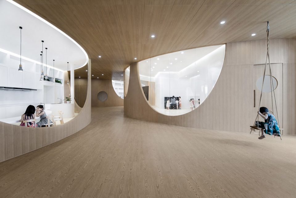 以木为主的专业儿童艺术教育机构装修设计实景图