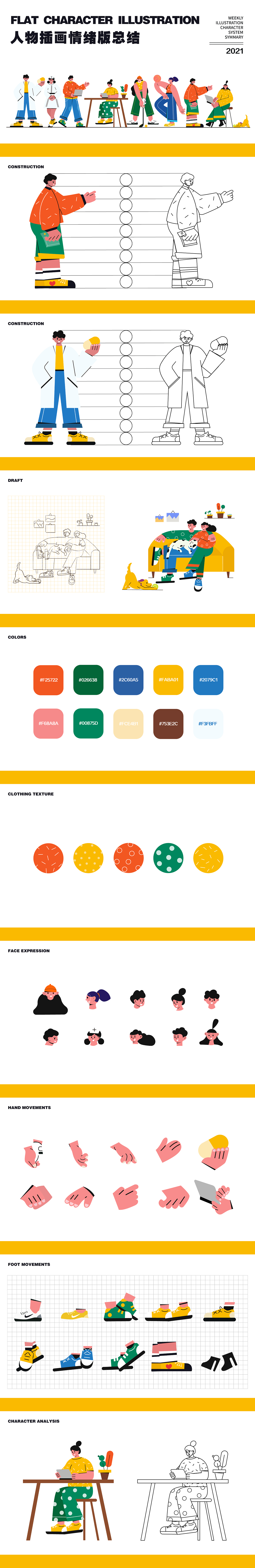 人物情绪版插画