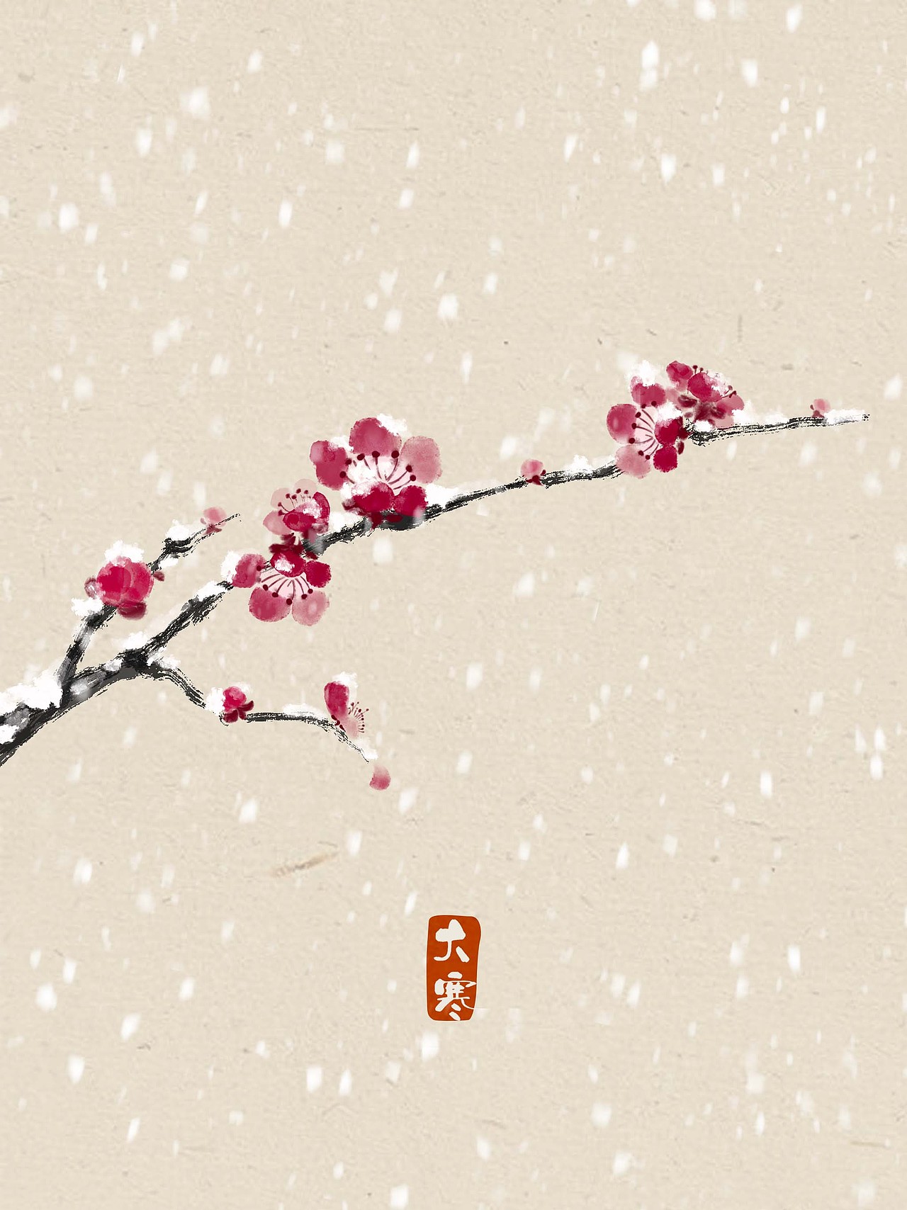 二十四节气中国风插画(完整版)