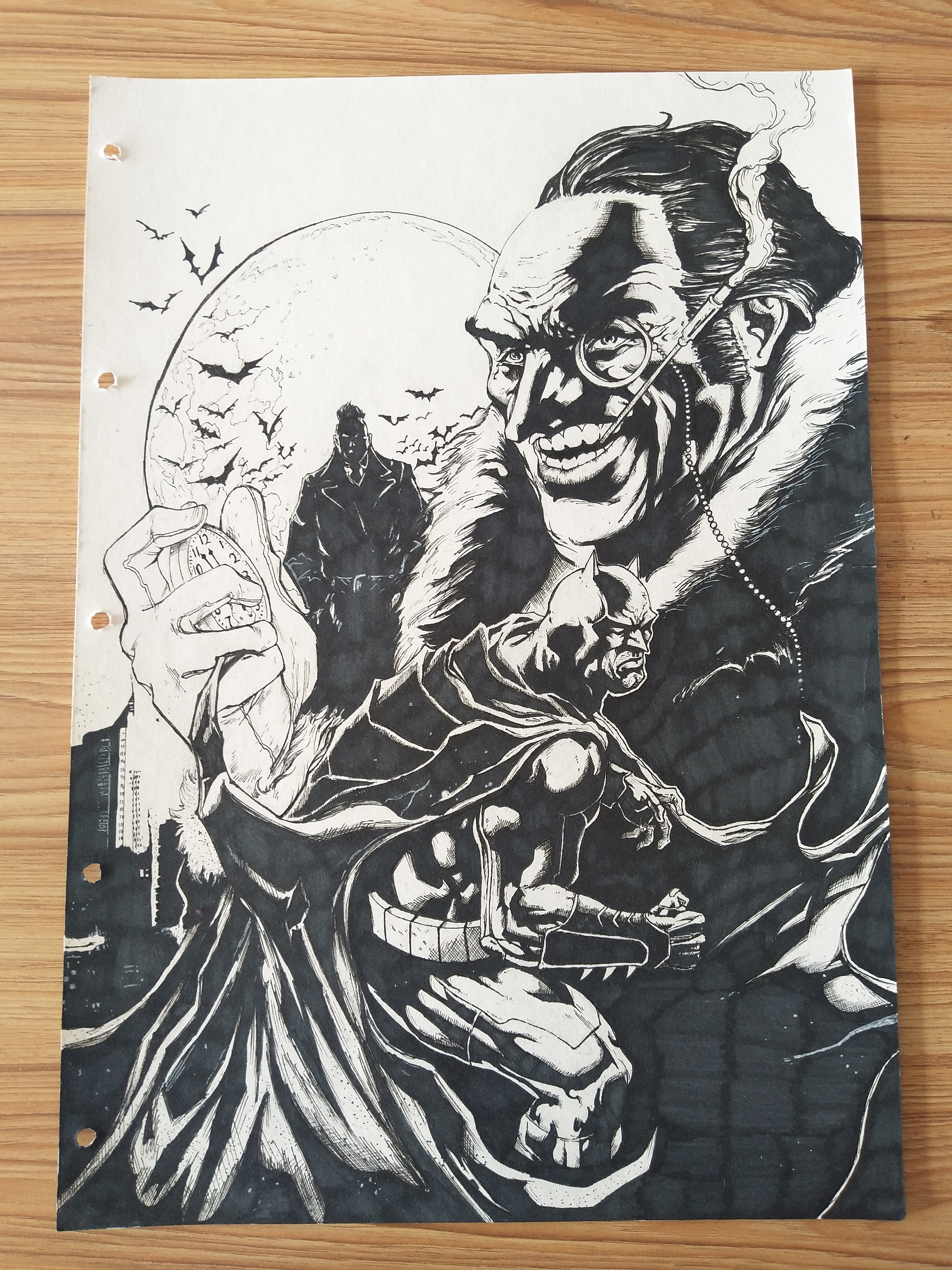 蝙蝠侠封面绘制