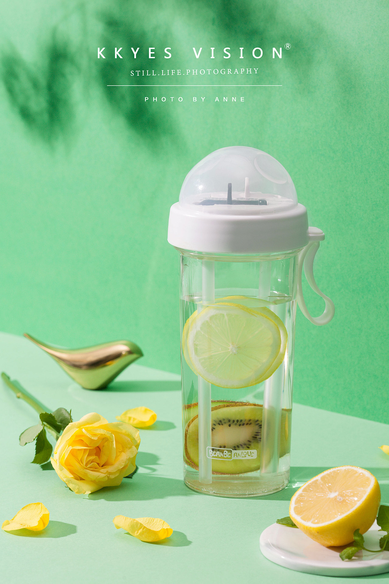 少女心双饮塑料水杯 抖音网红款 