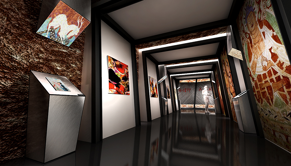 复古展厅 展厅设计  3D效果图