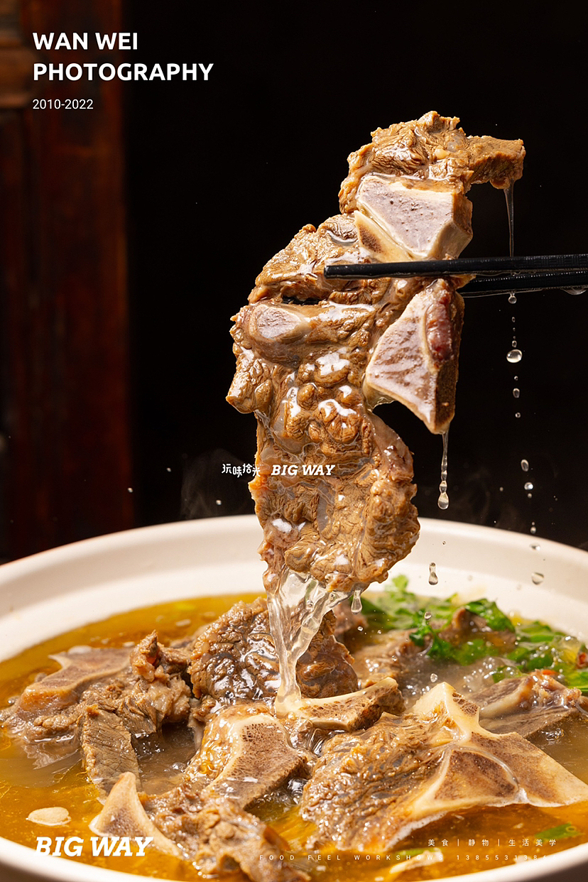 喝汤吃肉啃肋排 汤浓肉厚忒实在｜穆老六牛店×BIG WAY（图ZMzIzMDg5MjQ4） - 美食摄影 - 站酷设计师玩味拾光原创素材 - 站酷ZCOOL