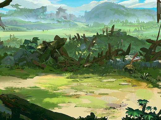 横版原画 战场遗迹