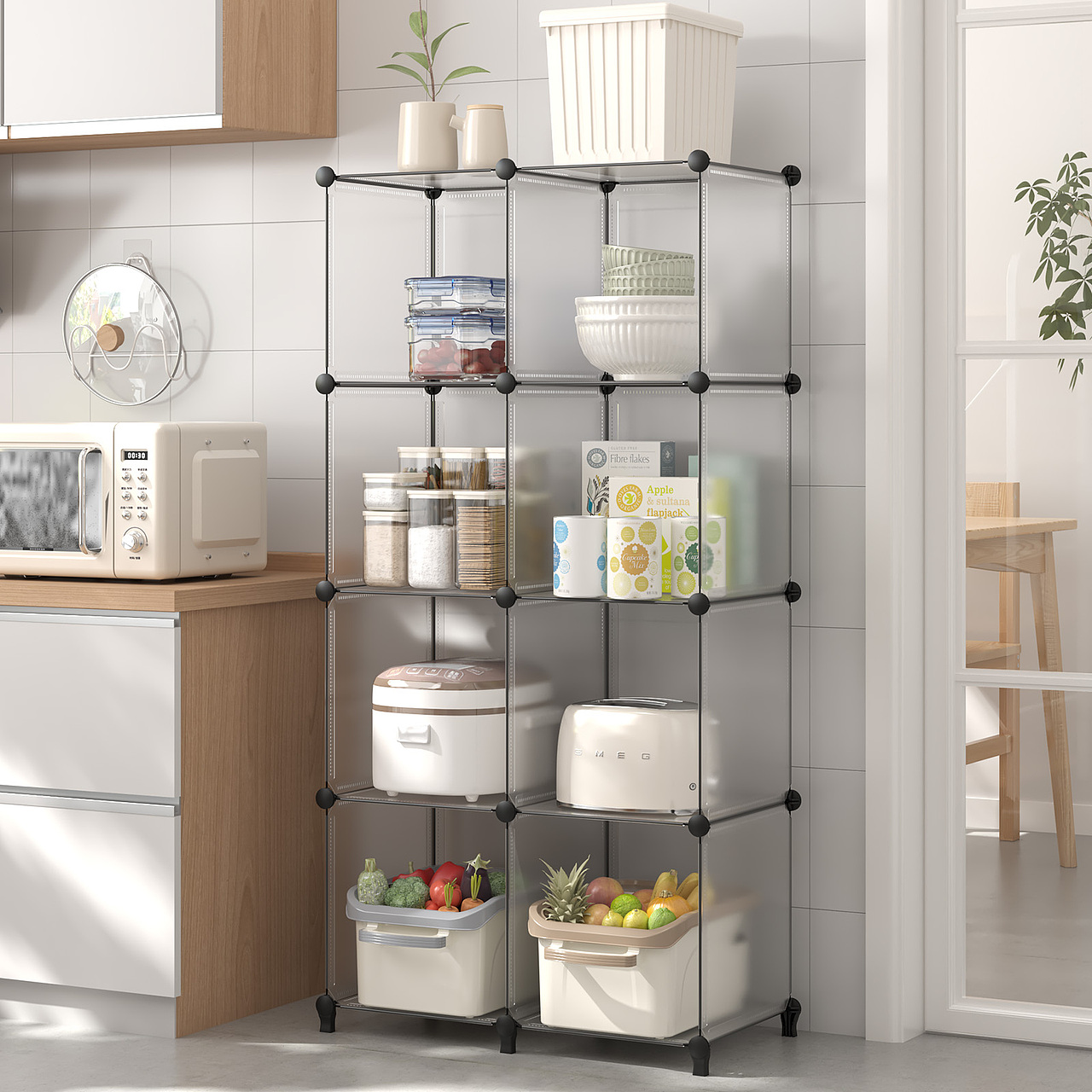 亚马逊/渲染视频/室内收纳置物架