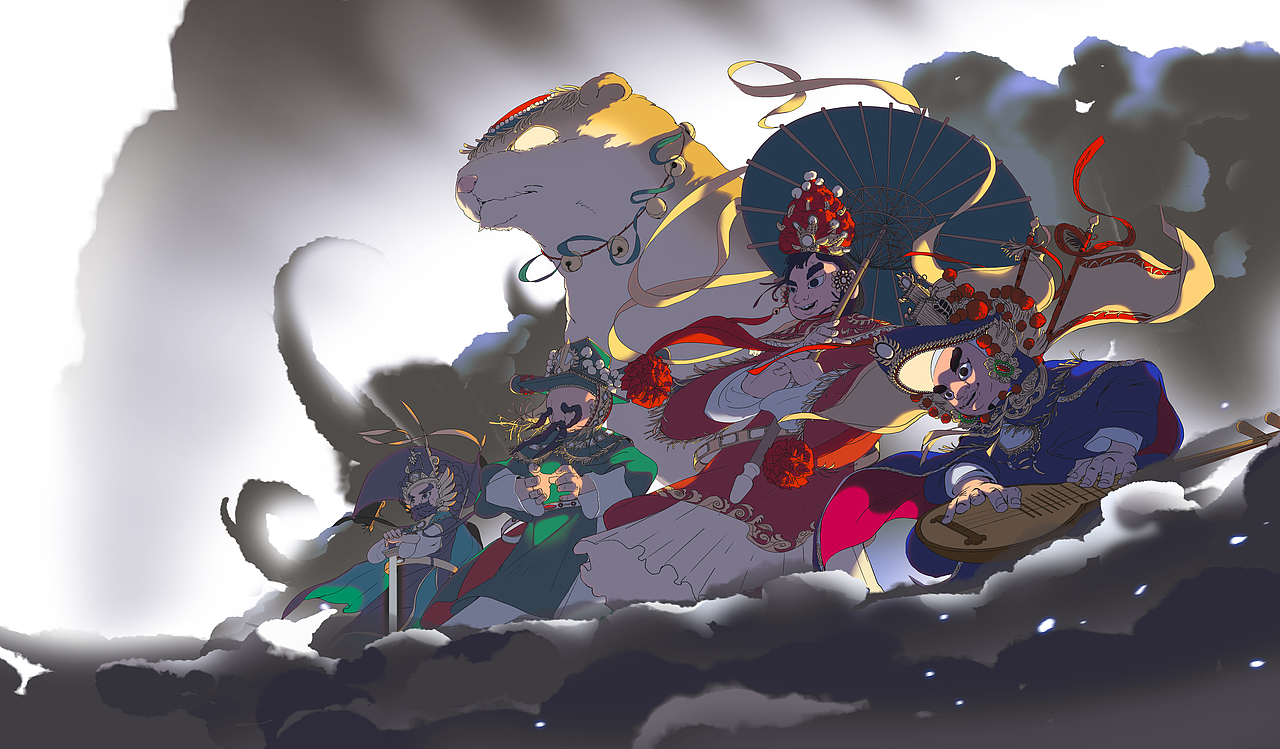 魔家四将（图ZMzM0OTc2Mjgw） - 创作习作 - 站酷设计师sanlian原创素材 - 站酷ZCOOL