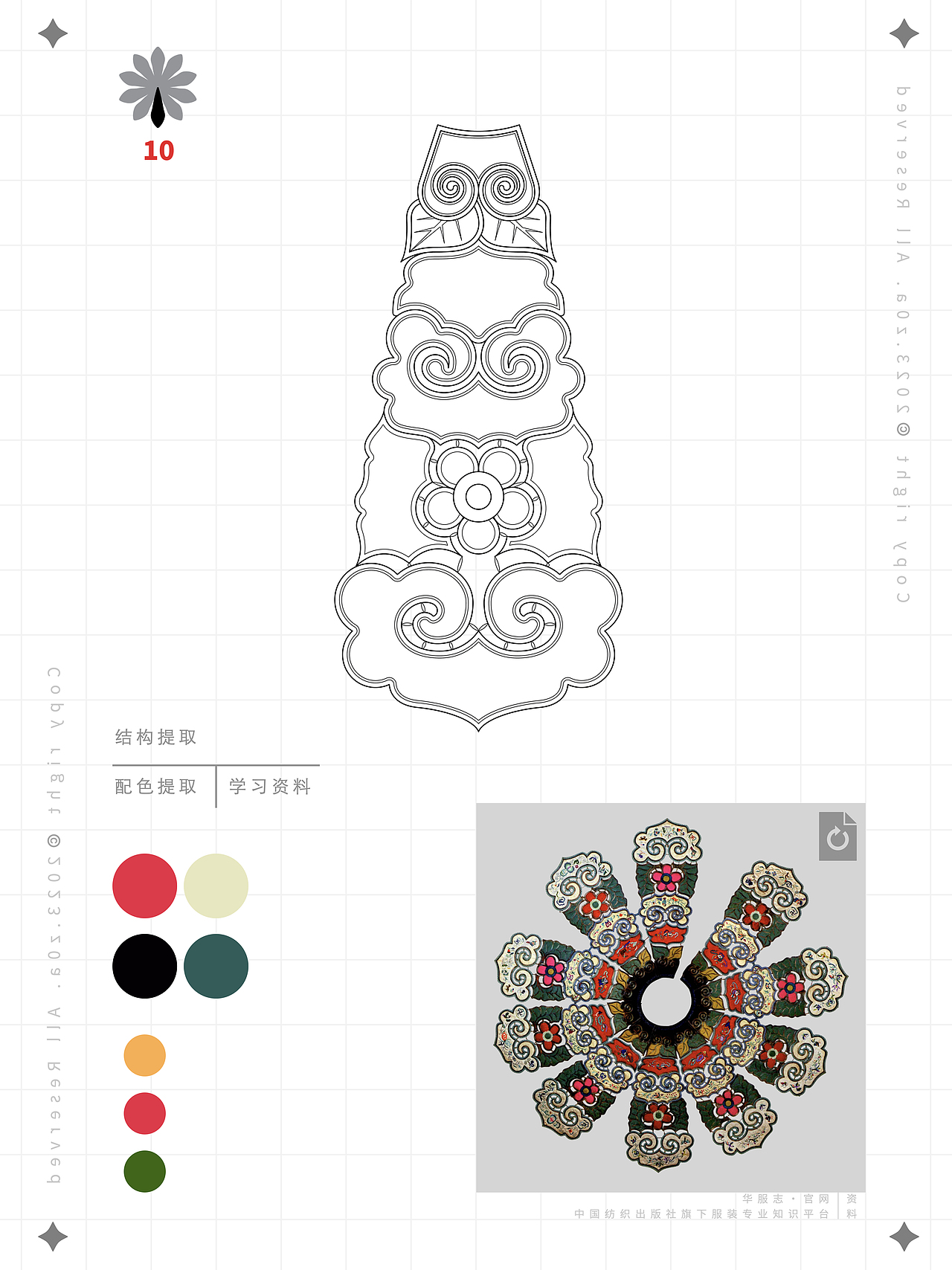 【z0a】传统服饰·云肩·结构及配色提取·学习资料（图ZMzUyNTg3MjI4） - 传统/民族服饰 - 站酷设计师z0a_原创素材 - 站酷ZCOOL