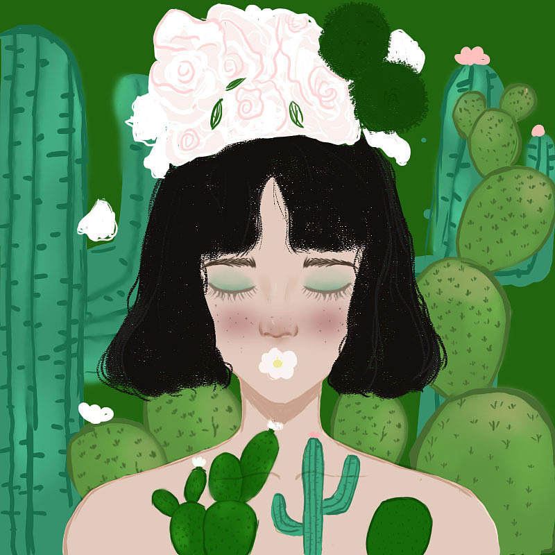 仙人掌女孩