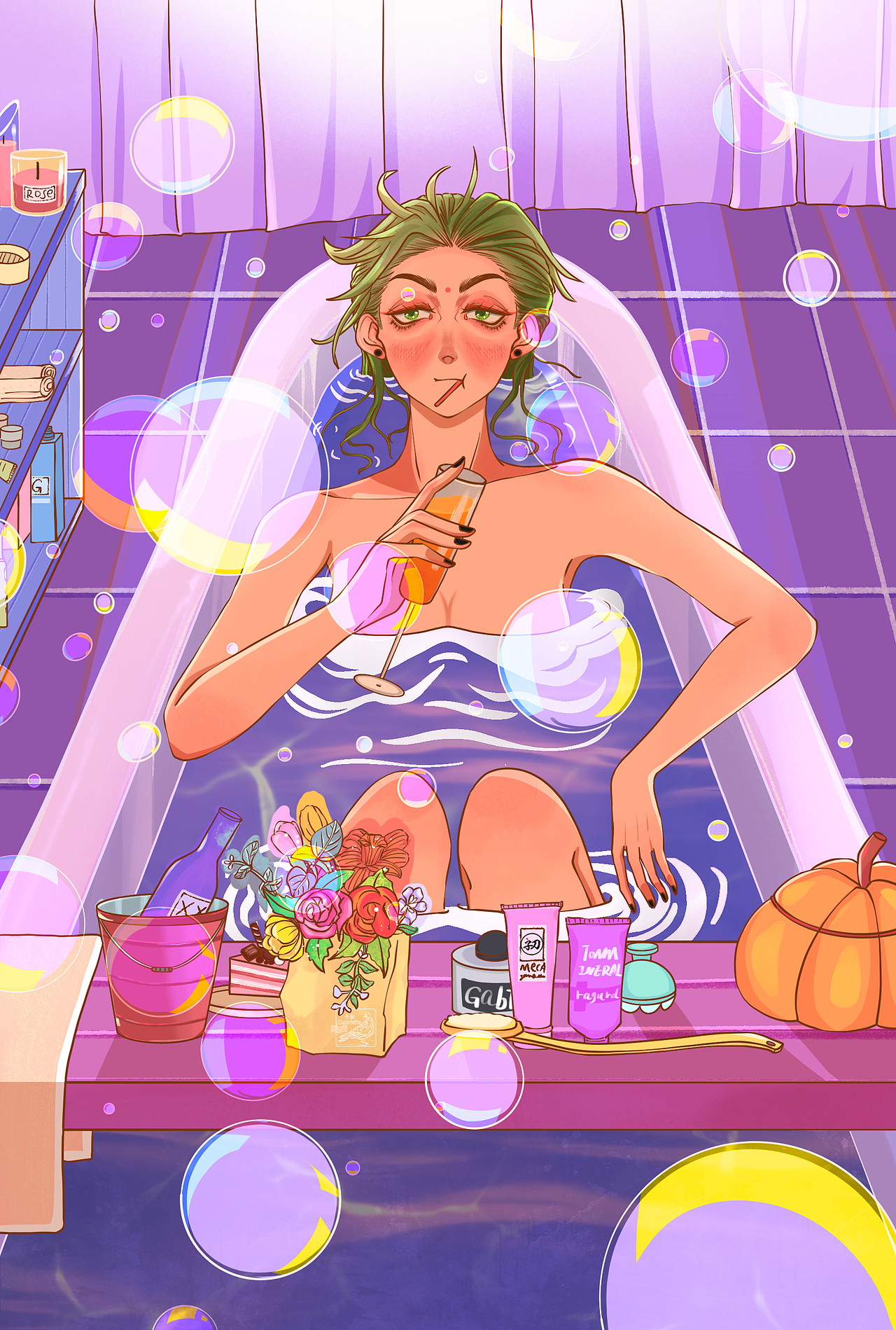 【OC子初】日常瞎想（一）七彩世界（图ZMzI2MTkxNjA4） - 商业插画 - 站酷设计师蹭不上热度的子初原创素材 - 站酷ZCOOL