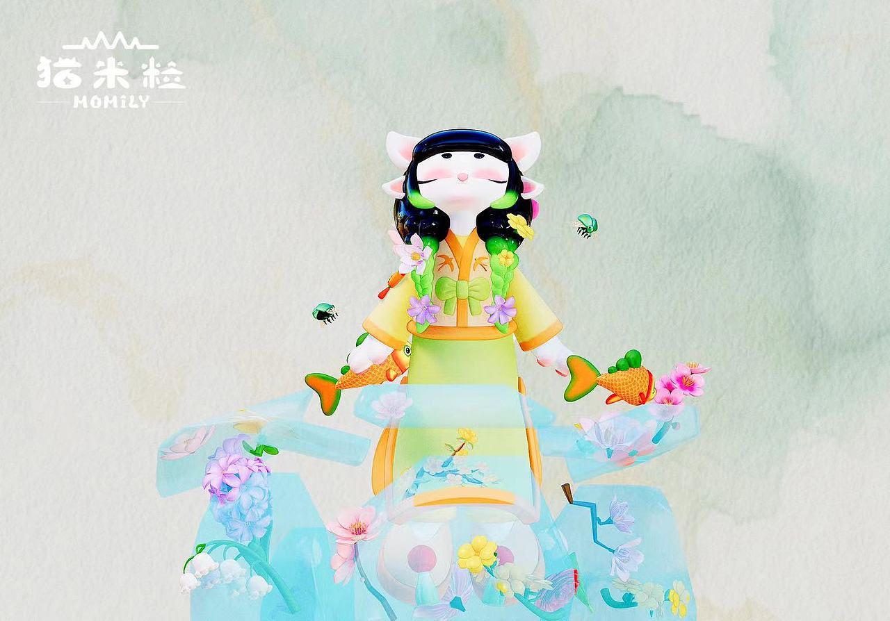 挑战设计二十四节气潮玩之-立春-（图ZMzYyODYwODQw） - IP形象 - 站酷设计师爱米粒儿儿原创素材 - 站酷ZCOOL