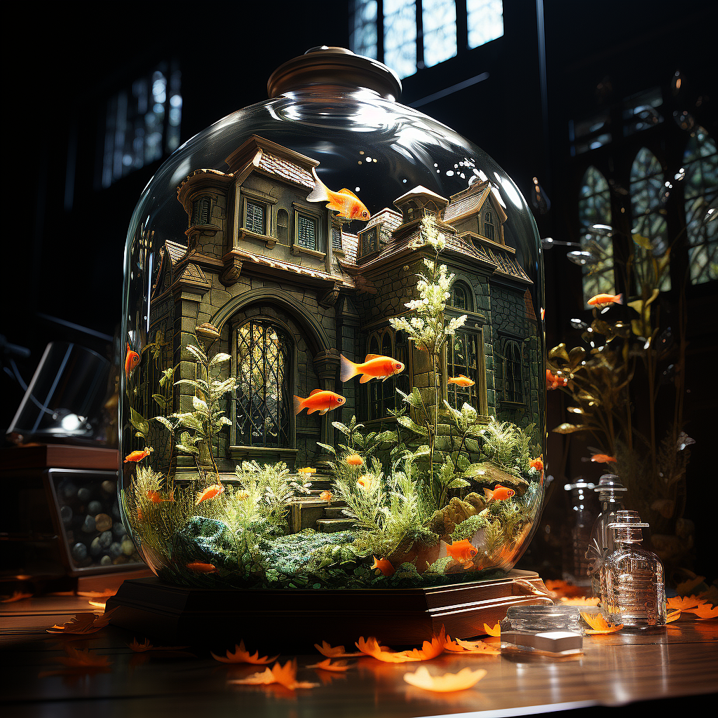 AI绘画-缸里的小鱼