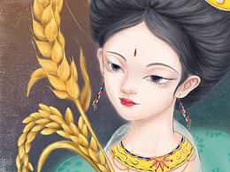 新古風(fēng)插畫