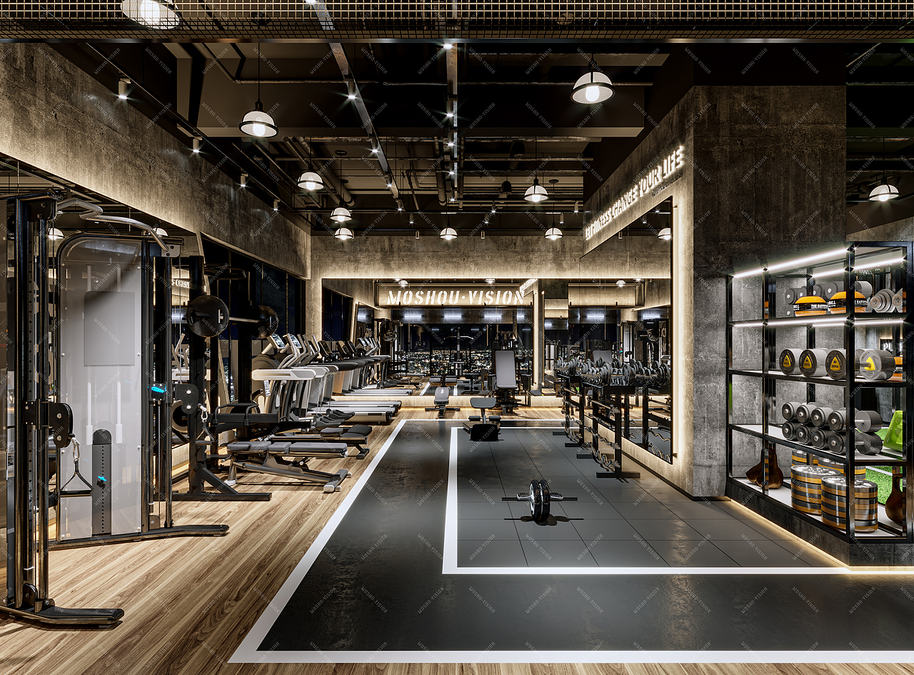 FIT私教健身工作室（图ZMjgwMjgyNTcy） - 商业空间设计 - 站酷设计师魔手表现工作室原创素材 - 站酷ZCOOL