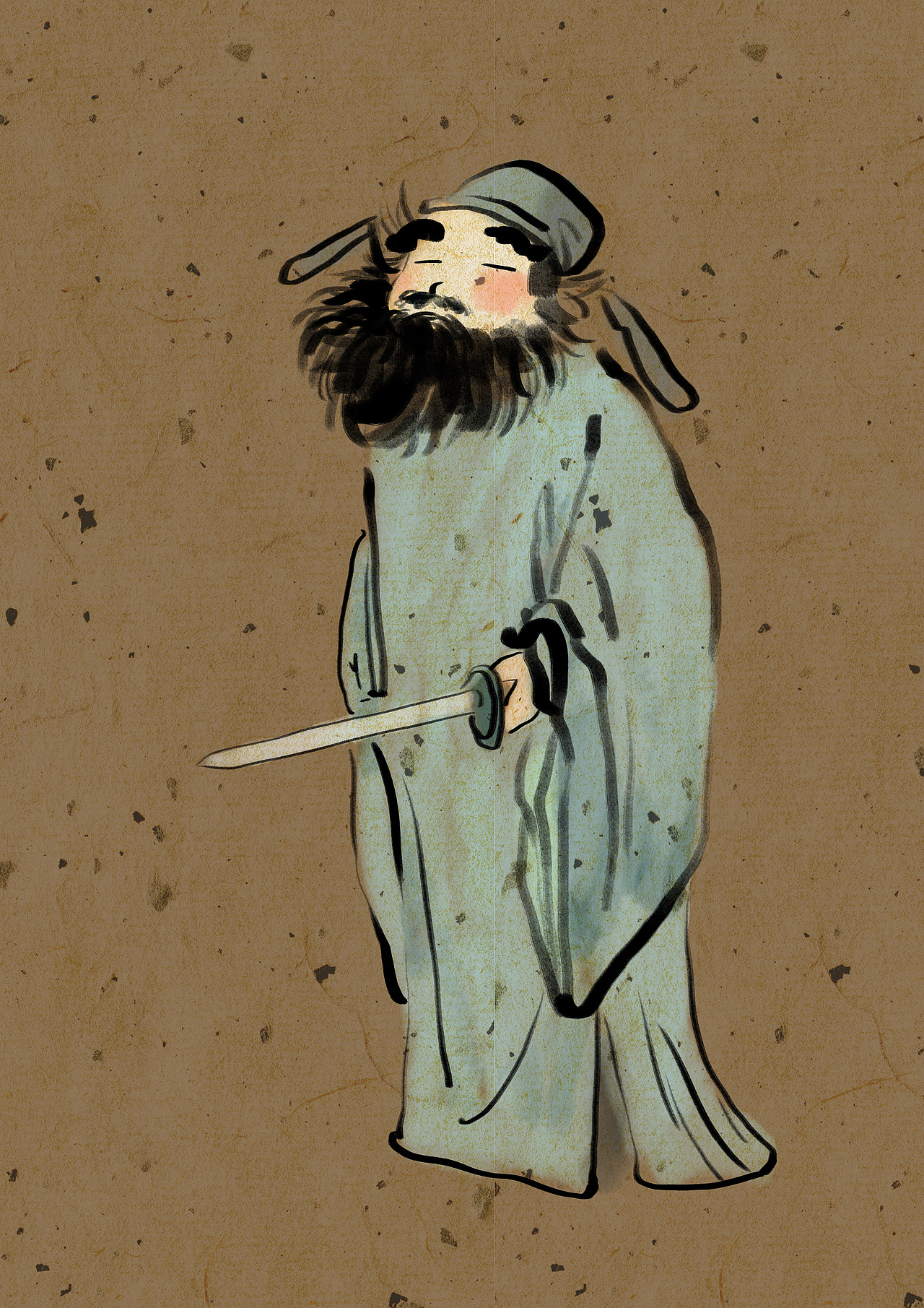 齐白石国画人物Q版 剧场（图ZMjM5NTkzNDg4） - 创作习作 - 站酷设计师困獸原创素材 - 站酷ZCOOL