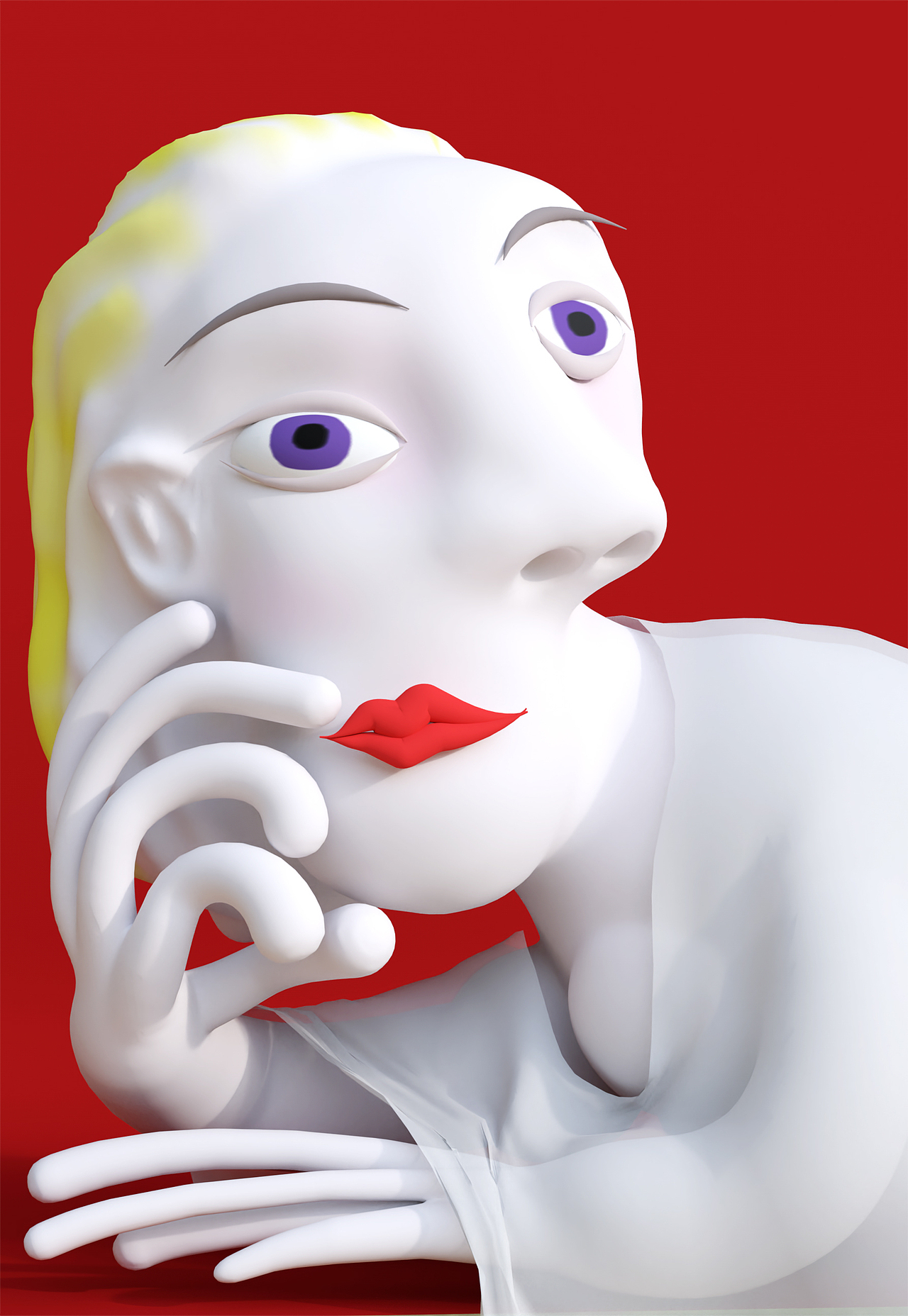 尝试用c4d重置抽象派画作