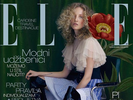 由荷兰摄影师Aleksandra Zaborowska为《ELLE》二月刊拍摄的时尚大片的用光。