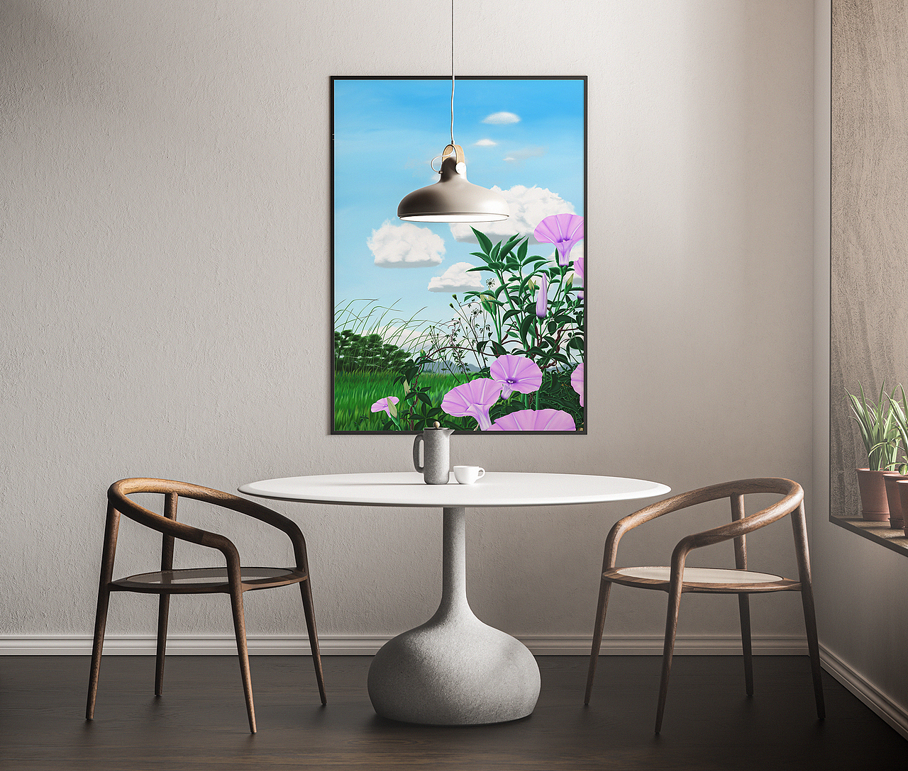 岁月静好——粉色牵牛花