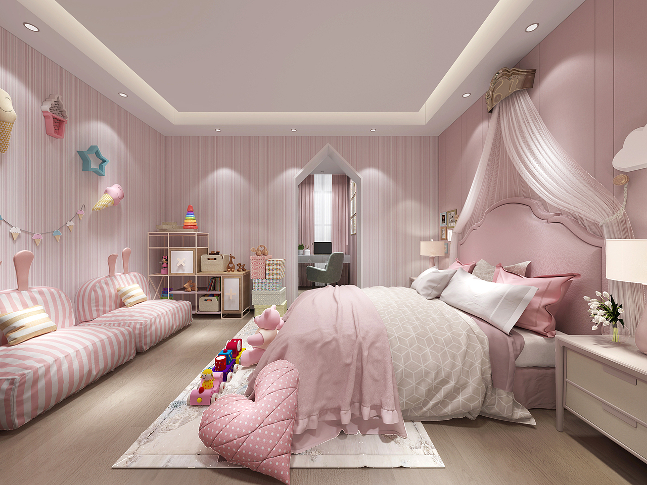 公主房|空间|家装设计|turnround_原创作品-站酷zcool