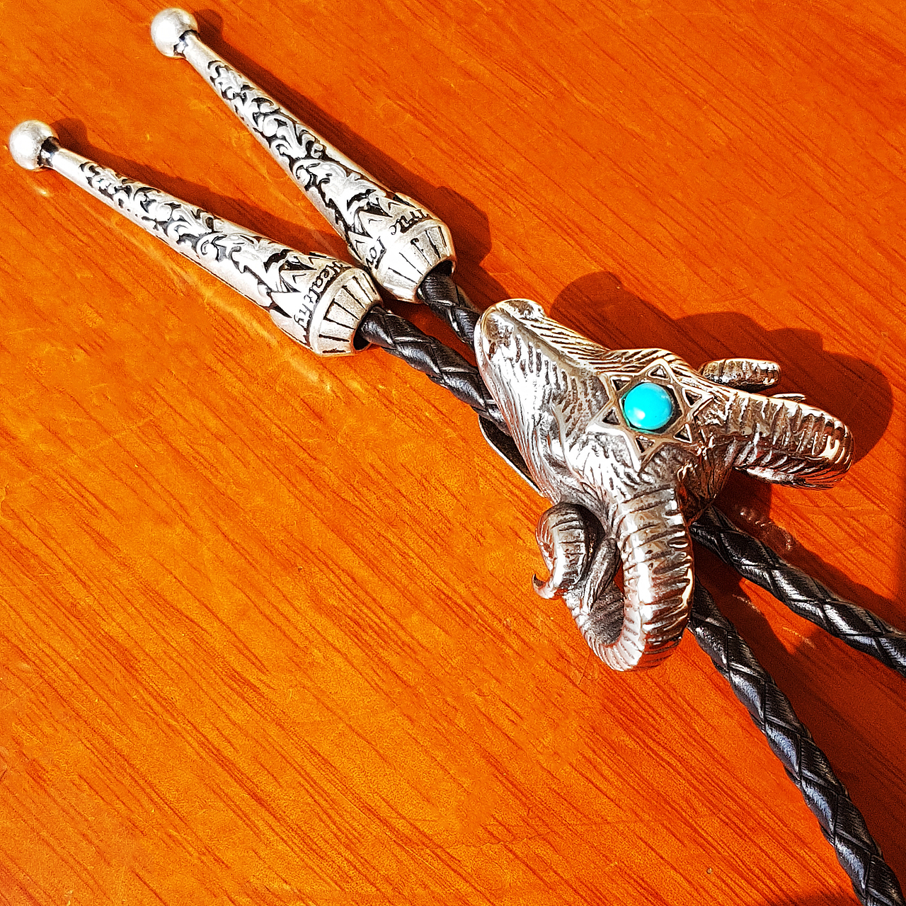 写真摄影婚礼服bolo tie霸气立体羊头男女衬衣线环领带