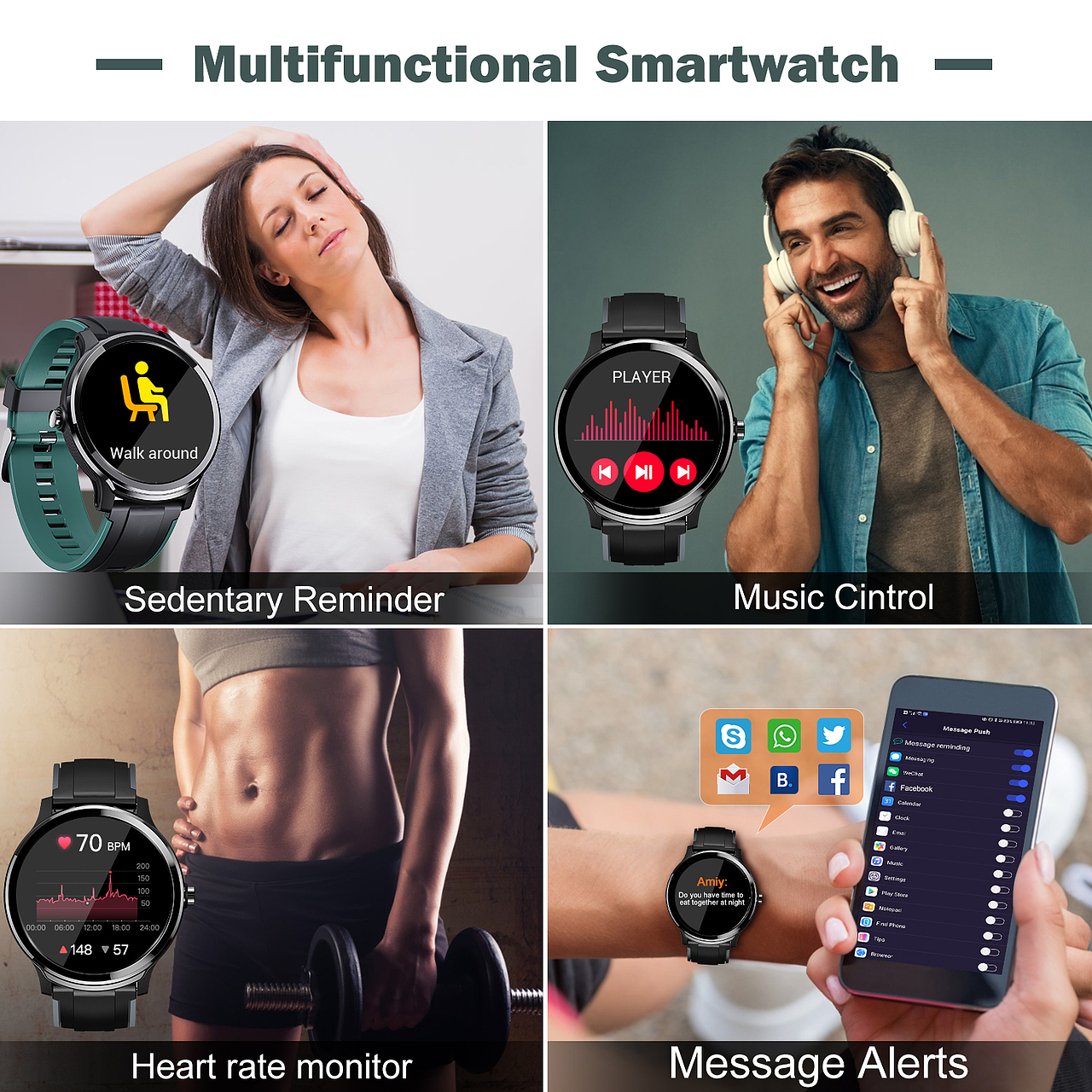 亚马逊智能手表主图套图海报