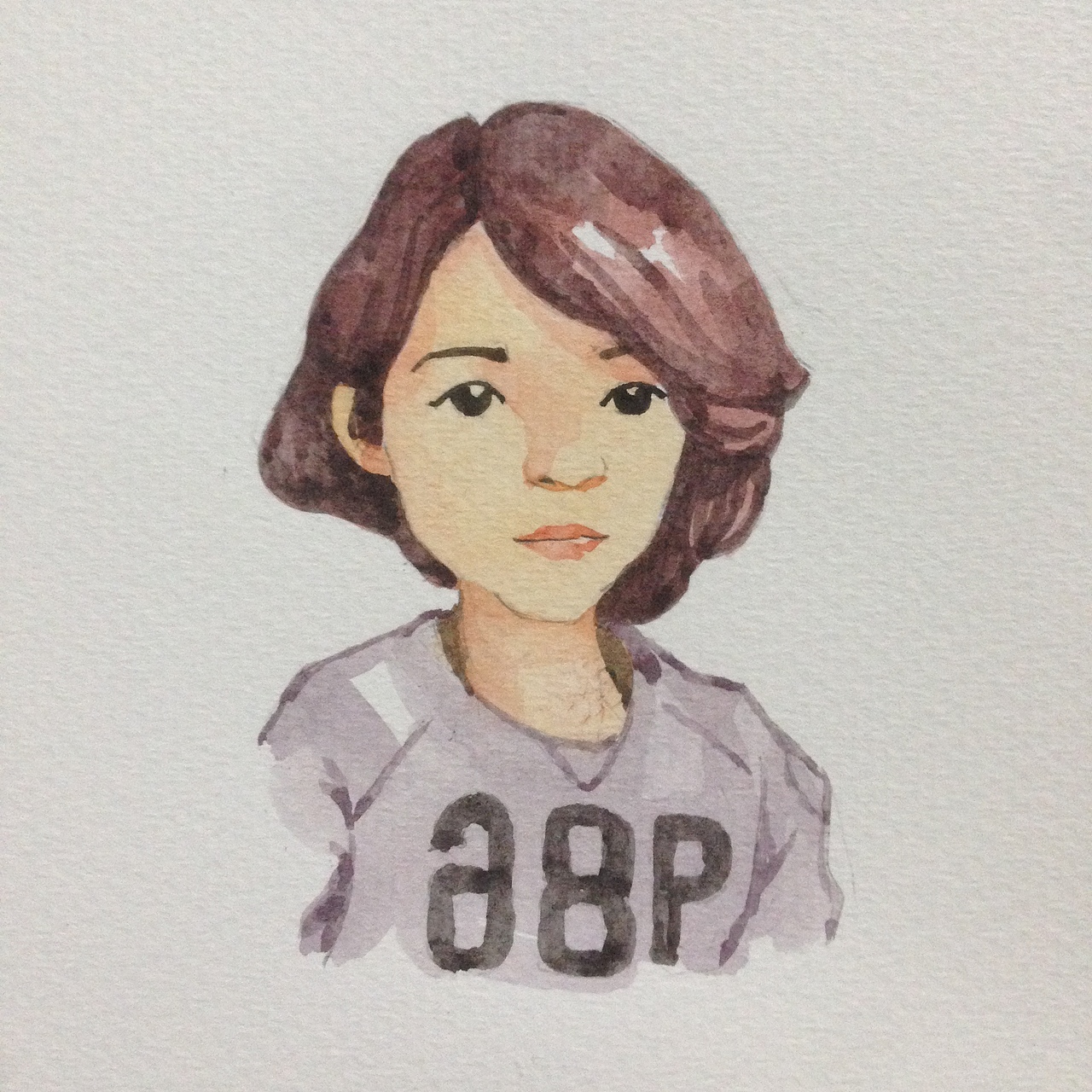 半写实人物水彩漫画