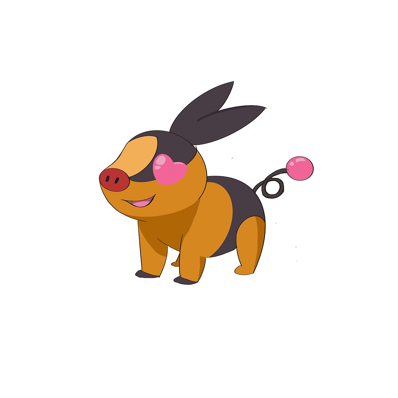 手绘头像暖暖猪