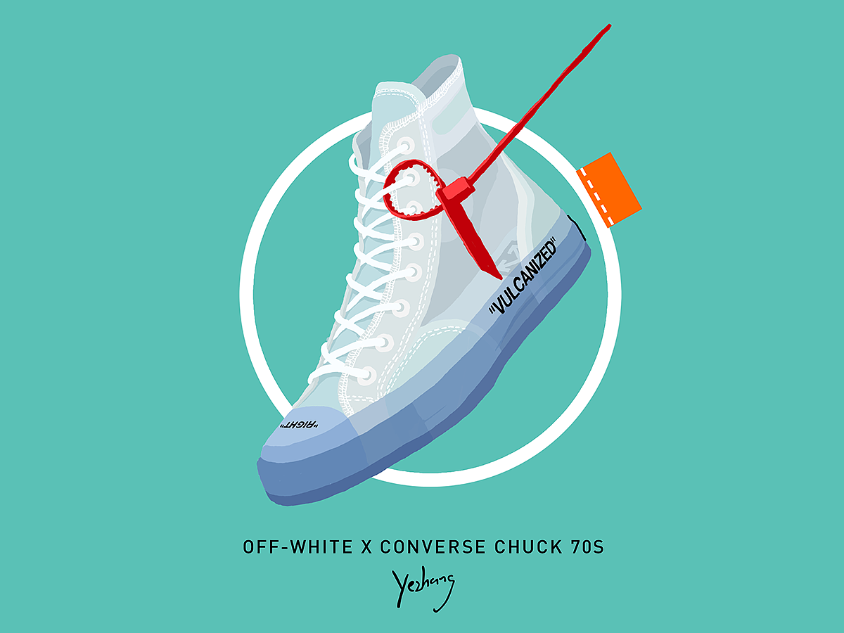 球鞋插画“OFF WHITE x NIKE”
