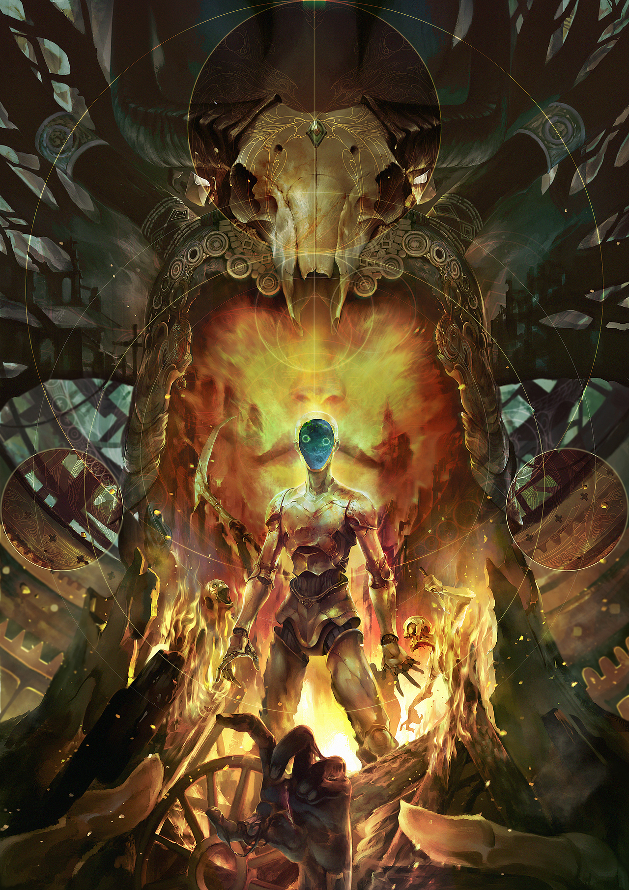 《炼金术战争:崛起》封面插画