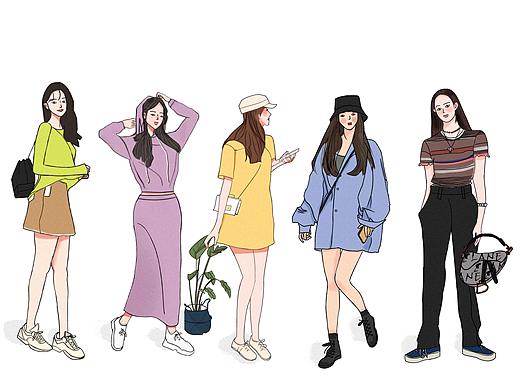 女孩系列（个人主页-ZNDM4MjI0MzI=） - 创作习作 - 站酷设计师荒荒居主人原创素材 - 站酷ZCOOL