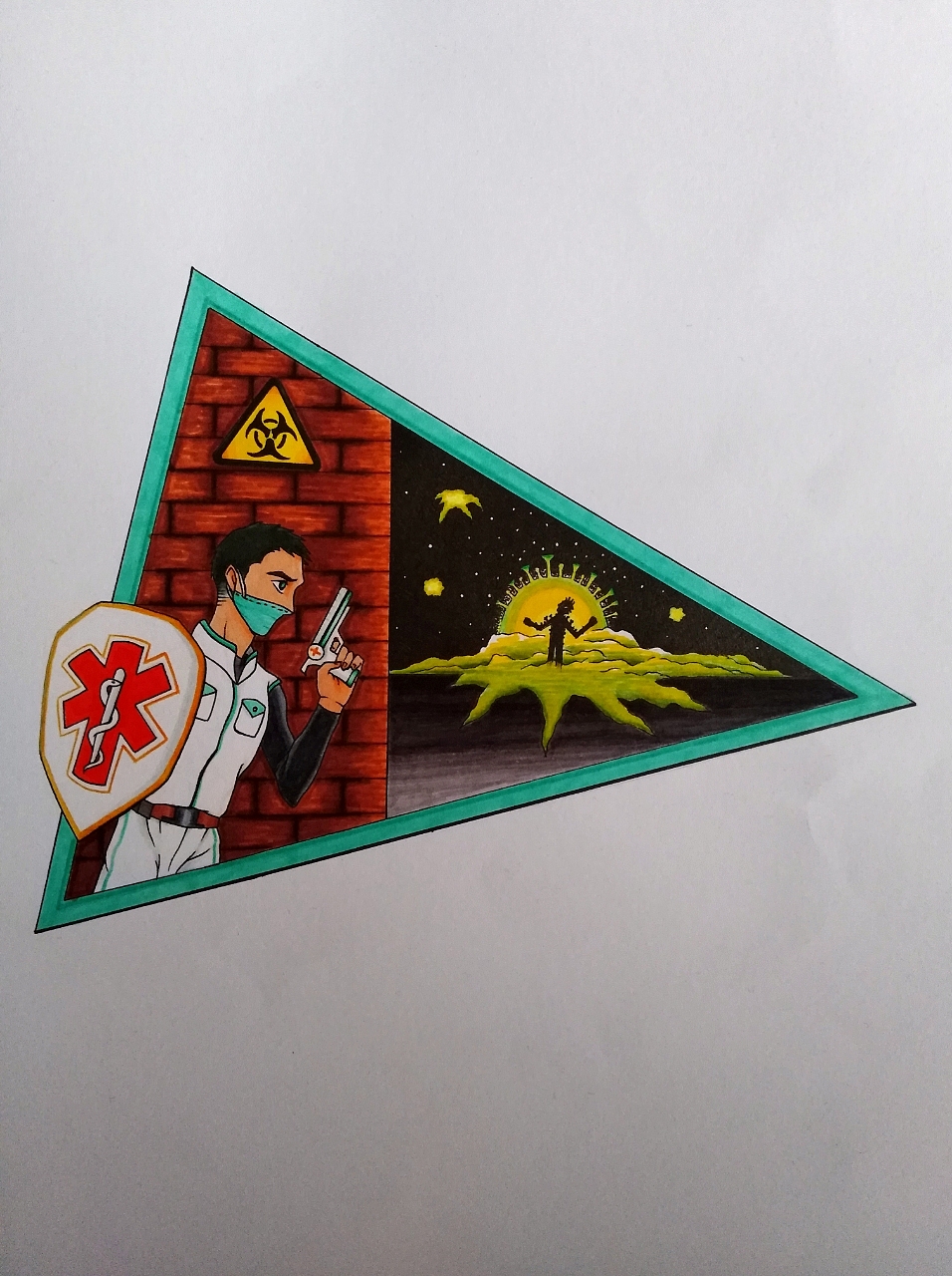 《拉锯战》（图ZMjEyODkzODIw） - 艺术插画 - 站酷设计师日照雨原创素材 - 站酷ZCOOL