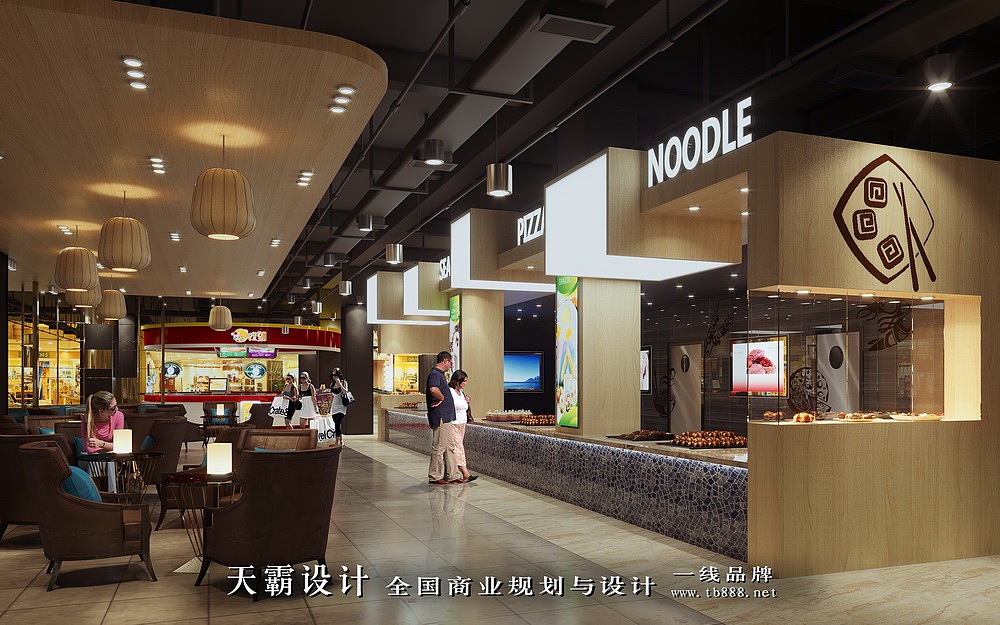 商业空间设计效果图用铂金时代设计风格效果当然不一般