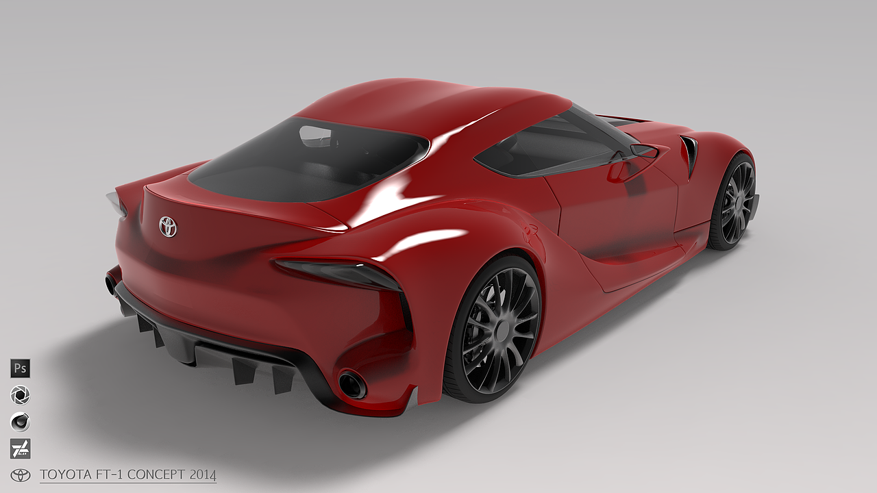 Toyota FT-1 concept 2014 渲染