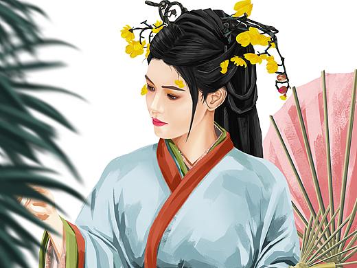 尝试画古装小姐姐（个人主页-ZNTY0NDAyODg=） - 创作习作 - 站酷设计师七道安木木夕原创素材 - 站酷ZCOOL