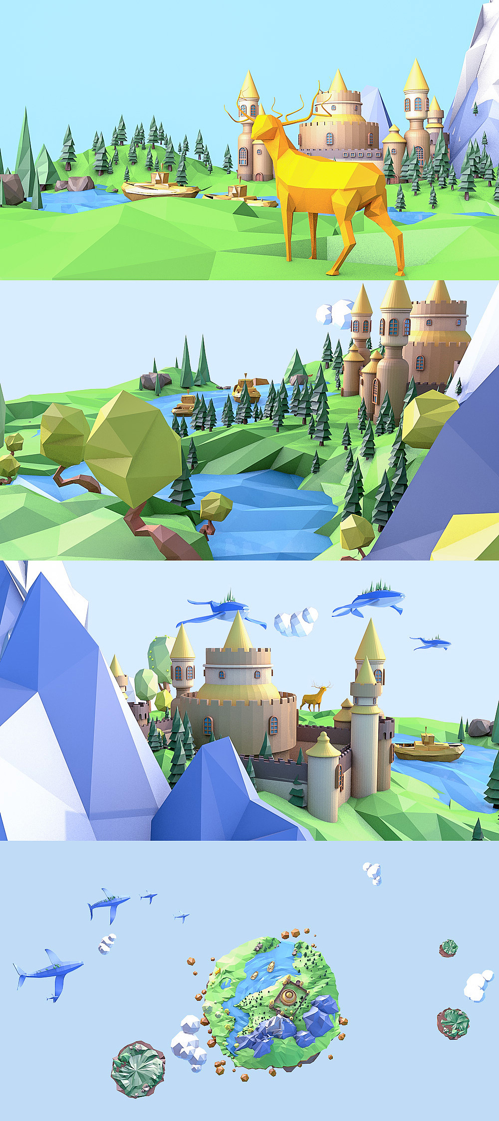 C4D 电商双11应用 店装 首页 低多边形Low Poly(图ZNjM0MDY5NTY=) - 其他三维 - 站酷设计师duan333333原创素材 - 站酷ZCOOL