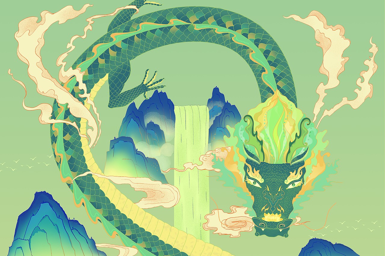 端午包装插画海报