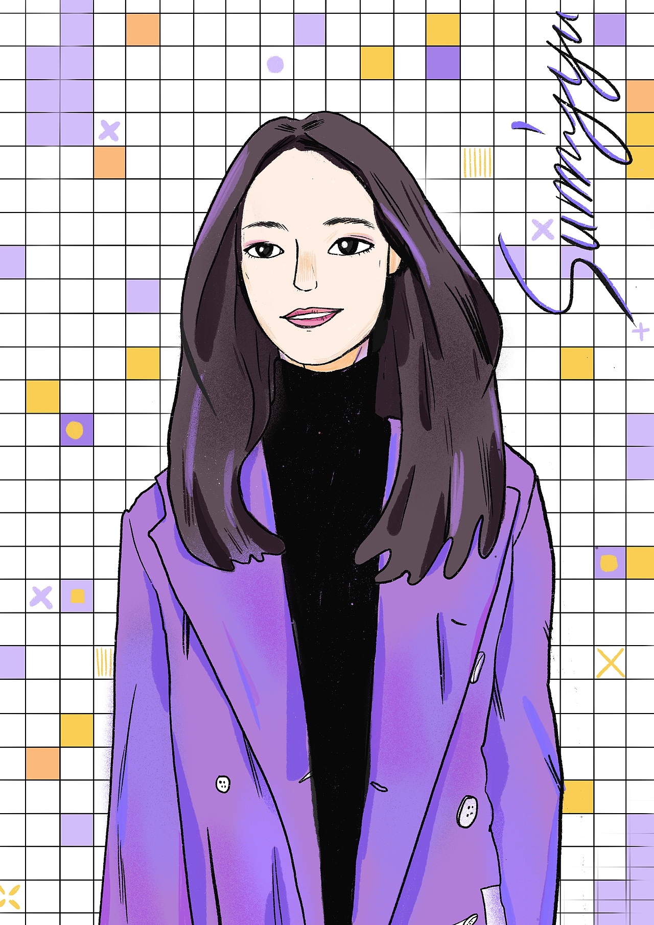 《都挺好》苏明玉look（图ZMTUxNjAyNzYw） - 商业插画 - 站酷设计师锅一菌009原创素材 - 站酷ZCOOL