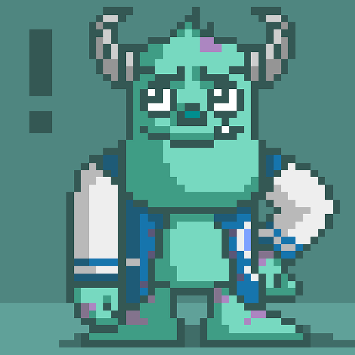 怪物大學(xué) 8bit像素頭像（圖ZMjQxNTA4OTI=） - 像素畫 - 站酷設(shè)計師不想再作勇者了原創(chuàng)素材 - 站酷ZCOOL
