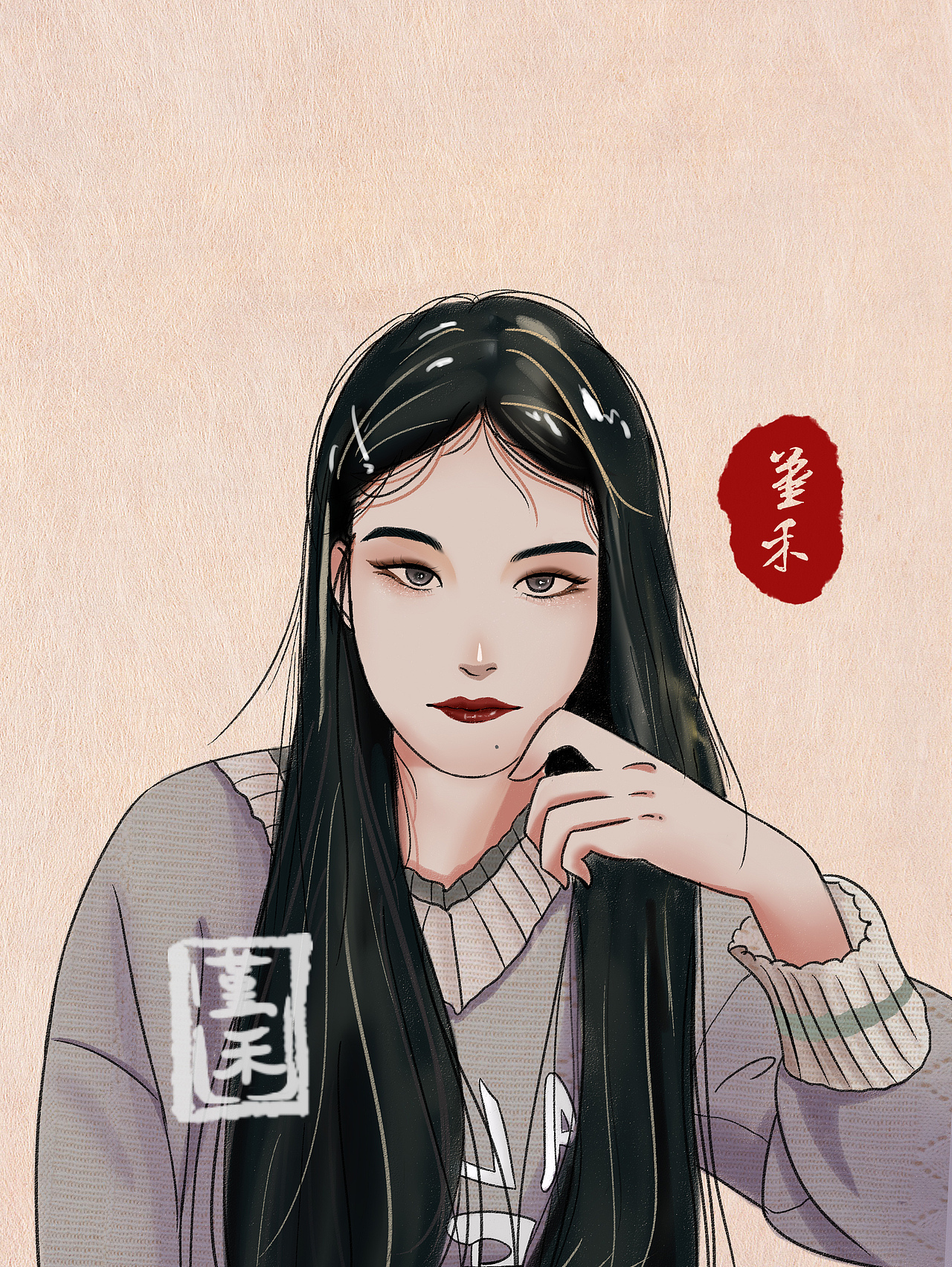 给室友和朋友们画的头像（图ZMjE3Nzg0NjU2） - 创作习作 - 站酷设计师画画的堇禾原创素材 - 站酷ZCOOL